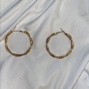 Faux gold earrings